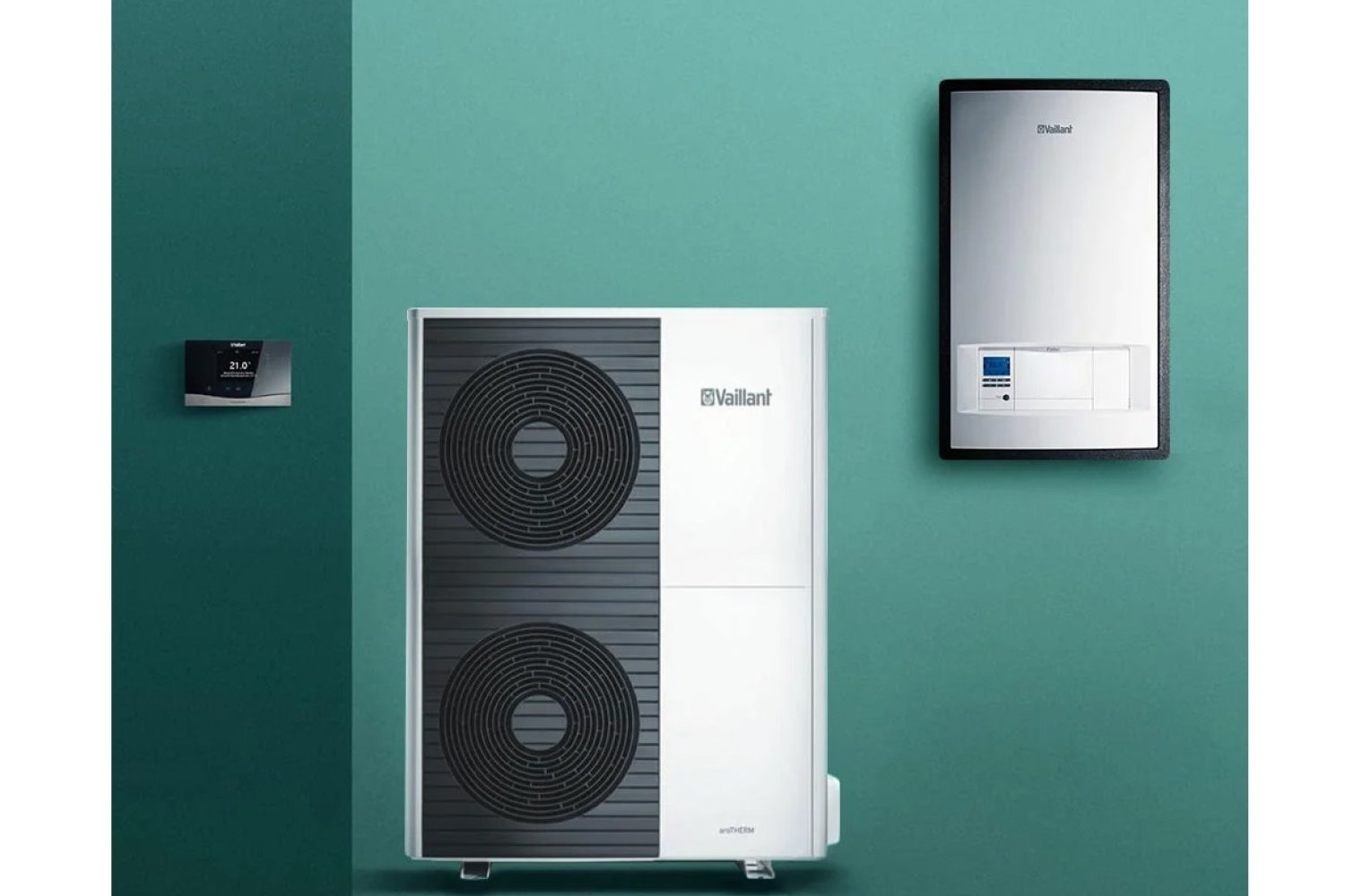 Tepelné čerpadlo Vaillant aroTHERM VWL 125/5 AS 400V +Hydraulická jednotka MEH split  VWL 127/5 IS + multiMATIC 700
