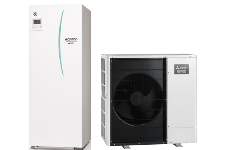 Mitsubishi ZUBADAN Inverter split, nízkoteplotní venkovní jednotka PUD-SHWM80 - Vnitřní jednotka EHST20D-YM9D    výkon 8 kW