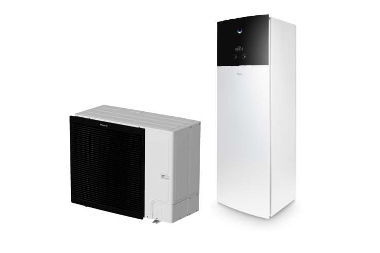 Tepelné čerpadlo Daikin split- vytápění a chlazení - venkovní ERLA11DW17 + vnitřní jednotka EBVX11S23D9W (230l)